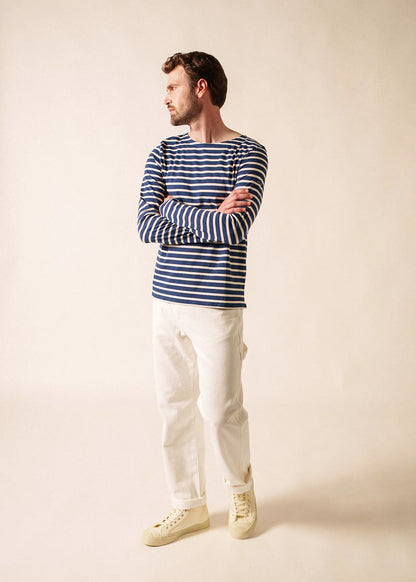 NAVY / ECRU