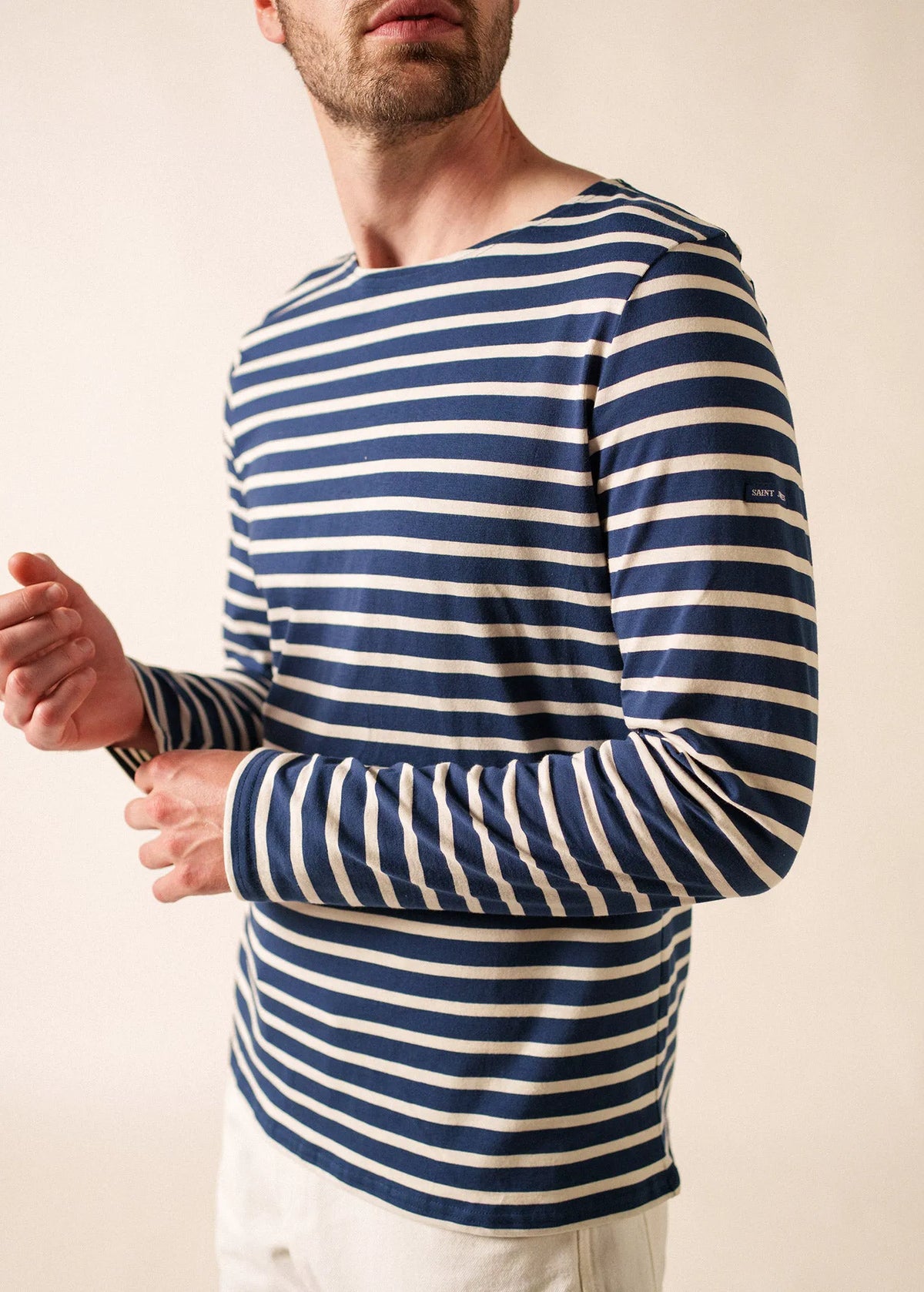 NAVY / ECRU