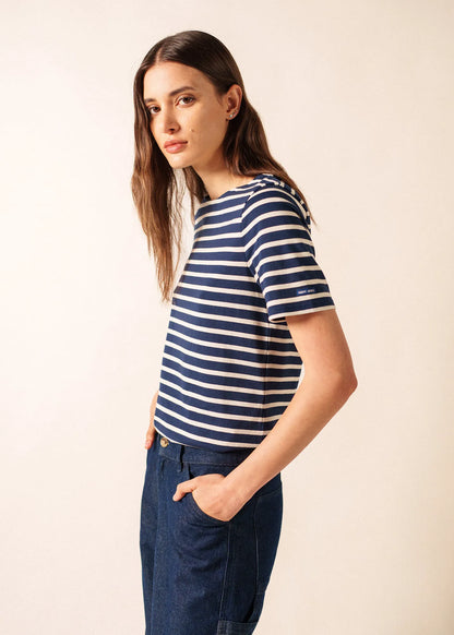 NAVY / ECRU