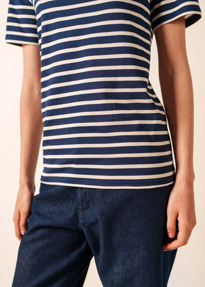 NAVY / ECRU