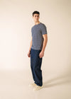 NAVY / ECRU