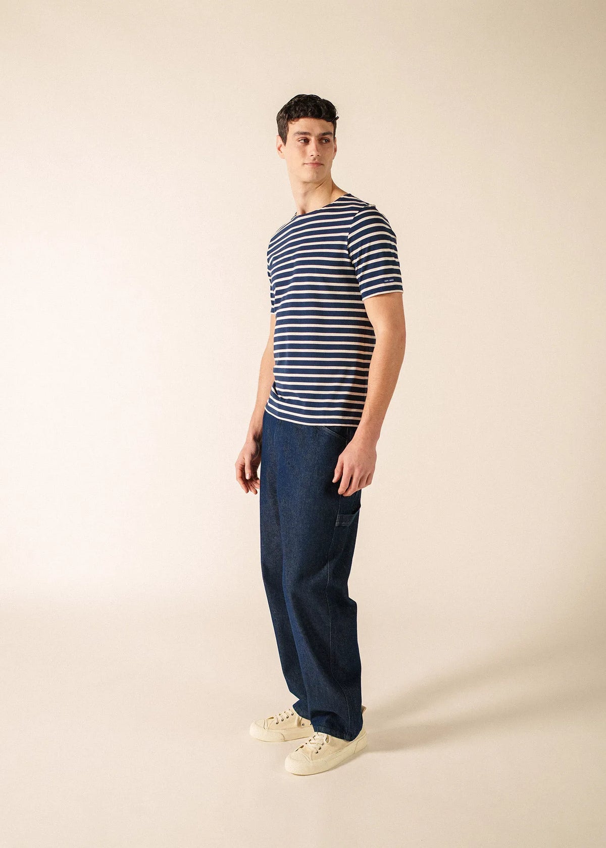 NAVY / ECRU