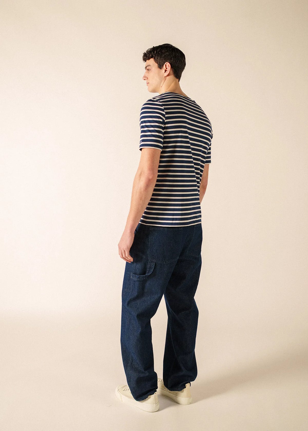 NAVY / ECRU