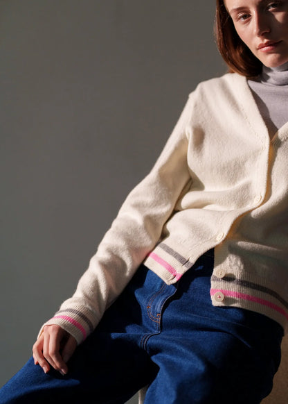 IVORY / BRIGHT PINK / GRAY