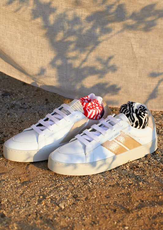WHITE / GOLD LUREX