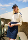 NAVY / ECRU