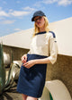NAVY / ECRU