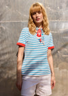 WHITE / CAPRI BLUE / POPPY RED