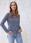NAVY / ECRU
