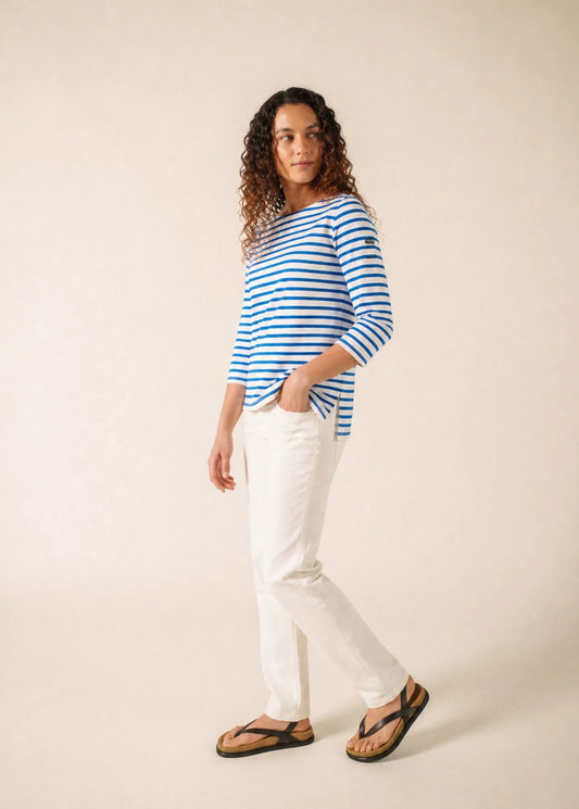 WHITE / CAPRI BLUE