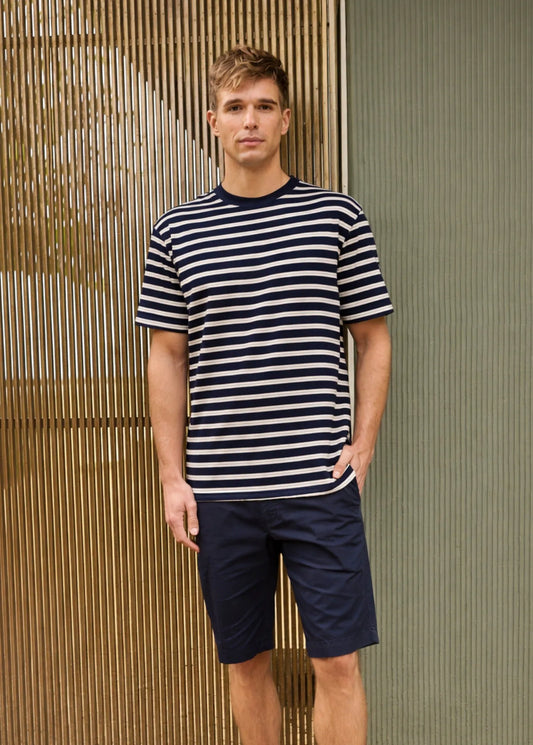 NAVY / ECRU