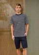 NAVY / ECRU